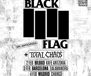 Black Flag + Total Chaos Gira 2023